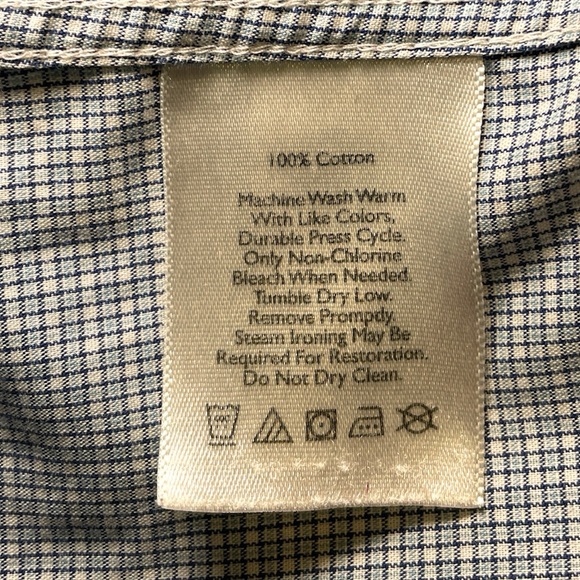 EDDIE BAUER WRINKLE FREE RELAXED SHIRT. SIZE SMALL. - Picture 4 of 6